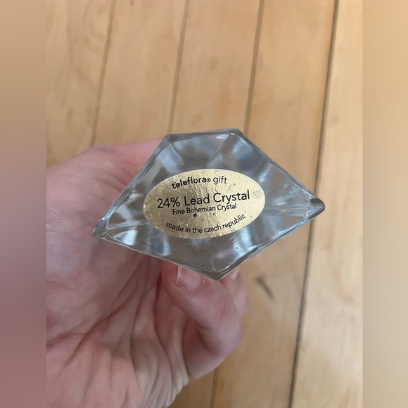 Telaflora Vintage Bohemian 24% Lead Crystal Glass Cross - Picture 3 of 5